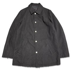 24AW✨コムデギャルソンオム ハーフジップパーカー 紺 L 綿 日本製