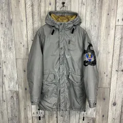 DIESEL ディーゼル ダメージ加工 裏ボア ナイロン ボタン ジャケット マウンテンパーカー メンズ XL サイズ