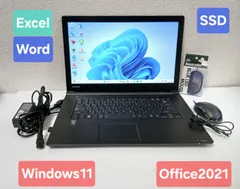 東芝 ノートパソコン Windows11 Office2021 エクセル ワード パワーポイント 15.6インチ Corei3 SSD128GB
