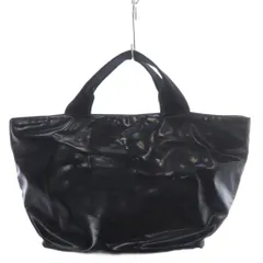 【中古】エルベシャプリエ Herve Chapelier 1027 VEヴェルニパテント舟型トートバッグ ハンドバッグ ブラック エルベシャプリエ Herve Chapelier 1027 VEヴェルニパテント舟型トート