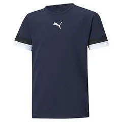 PUMA(プーマ) TEAMRISE ゲームシャツ JR サッカー ウェア ゲームシャツ (705140)、(06)ピーコート/プーマ/ブラ