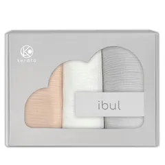 (ケラッタ) イブル おくるみ ガーゼ 新生児 ガーゼケット しっかり巻けて 夜泣き対策に オールシーズン 120×120cm 無地 (ピンク グレー ホワイト 3枚セット) 0