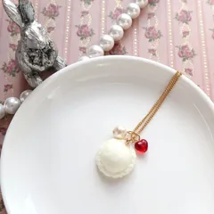 恋するアイスクリームのネックレス＊バニラ/チェコハート