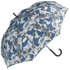 Wpc. 雨傘 長傘 BASIC JUMP グレイッシュカモフラージュ 長傘 メンズ 《晴雨兼用》 親骨65cm 直径110cm 大きい 軽い ジャンプ はっ水 耐風 丈夫 男性 女性 レディース 通勤 通学 おしゃれ シンプル UX01-362-001