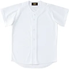 zett(ゼット) ジュニアユニフォームシャツ ヤキュウソフトユニフォーム シャツJR (bu2071t-1100)、ホワイト