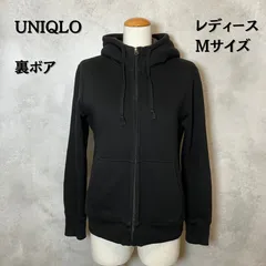 UNIQLO ユニクロ　裏ボアスウェットフルジップパーカー　ブラック　Mサイズ　レディース　【B-3】