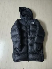 THE NORTH FACE ザノースフェイス 700 ブラック ダウンジャケット ロング丈 フード