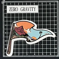 J746　アウトドア・キャンプ防水ステッカー ZEROGRAVITY