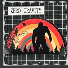 J735　アウトドア・キャンプ防水ステッカー ZEROGRAVITY