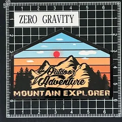 J731　アウトドア・キャンプ防水ステッカー ZEROGRAVITY
