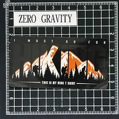 J708　アウトドア・キャンプ防水ステッカー ZEROGRAVITY