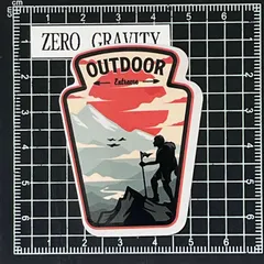 J707　アウトドア・キャンプ防水ステッカー ZEROGRAVITY