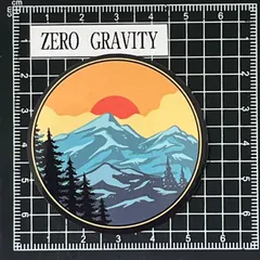 J712　アウトドア・キャンプ防水ステッカー ZEROGRAVITY