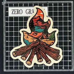 J711　アウトドア・キャンプ防水ステッカー ZEROGRAVITY