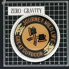 J714　アウトドア・キャンプ防水ステッカー ZEROGRAVITY