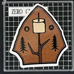 J721　アウトドア・キャンプ防水ステッカー ZEROGRAVITY