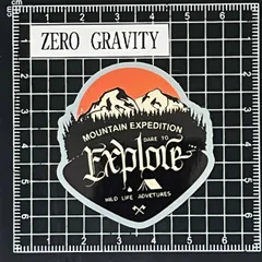 J725　アウトドア・キャンプ防水ステッカー ZEROGRAVITY