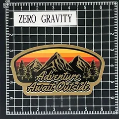 J726　アウトドア・キャンプ防水ステッカー ZEROGRAVITY