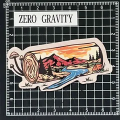 J728　アウトドア・キャンプ防水ステッカー ZEROGRAVITY