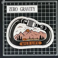 J736　アウトドア・キャンプ防水ステッカー ZEROGRAVITY