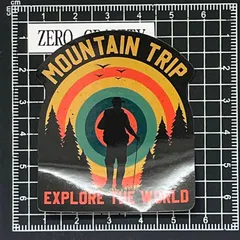 J740　アウトドア・キャンプ防水ステッカー ZEROGRAVITY