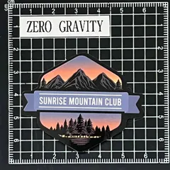 J742　アウトドア・キャンプ防水ステッカー ZEROGRAVITY