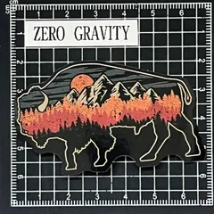 J741　アウトドア・キャンプ防水ステッカー ZEROGRAVITY