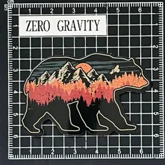 J748　アウトドア・キャンプ防水ステッカー ZEROGRAVITY