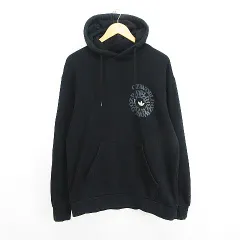 アディダスオリジナルス adidas originals パーカー トップス スウェット 長袖 プルオーバー トレフォイル コットン XL ブラック ※EKM