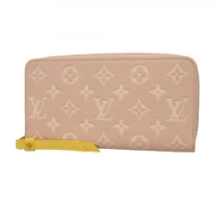 ルイ・ヴィトン(Louis Vuitton) ルイ・ヴィトン 長財布 モノグラム・アンプラント ジッピーウォレット M81279 ピンク イエローレディース