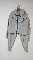 ナイキ テック フリース 上下セット グレー (S/M)