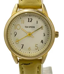 ティースプーン 腕時計 H01922S-1 クオーツ シルバー レディース TEA SPOON