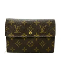 訳あり ルイ・ヴィトン 三つ折り財布 ポルト トレゾール エテュイ パピエ モノグラム M61202 レディース メンズ LOUIS VUITTON