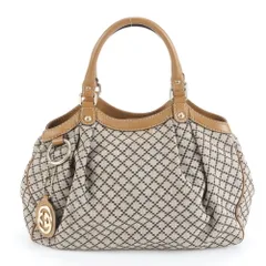 極美品 グッチ ディアマンテ スーキー 211944 レザー キャンバス