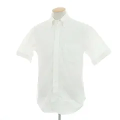 【中古】ブラックフリースバイ ブルックスブラザーズ BLACK FLEECE BY Brooks Brothers コットン ボタンダウン 半袖シャツ ホワイト【サイズBB1】【メンズ】