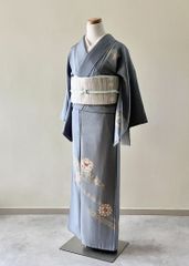 撫松庵 袷着物 付け下げ小紋 帯付き | Mercari