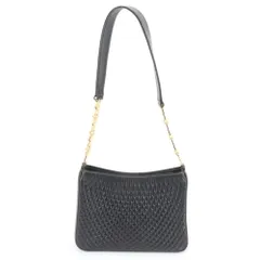 美品 バリー キルティング レザー チェーン ワンショルダーバッグ 肩掛け ハンド 本革 ブラック 黒 レディース RCM DF12-9【中古】