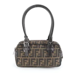 極美品 フェンディ ズッカ ミニ ボストン 8BN004 レザー トート バッグ 肩掛け ショルダー ハンド レディース RRE DF8-3【中古】