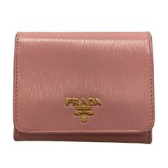美品✨FRID搭載 プラダ ヴィッテロムーブ 折り財布 1MH021 ピンク