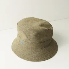 極美品 キジマタカユキ KIJIMA TAKAYUKI ウールナイロン バケットハット ベージュ┃帽子【2400014738063】