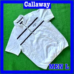 Callaway キャロウェイ 半袖 ロゴ刺繍 中綿入り ハーフジップ ゴルフジャケット L