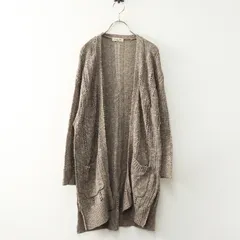 サマンサモスモス Samansa Mos2 SM2 ロングカーディガン F‖モカ トップス 羽織り 前開き ざっくり【2400014746891】