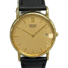 SEIKO(セイコー) 腕時計美品  - 5Y39-7010 メンズ 社外ベルト ゴールド