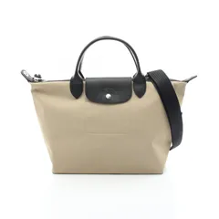 ロンシャン Longchamp トートバッグ ル プリアージュ エナジー L トップハンドル L1515HSR299 クレイ キャンバス レザー ル プリアージュ エナジー L トップハンドルバッグ