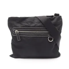 プラダ PRADA ショルダーバッグ ブラック ナイロン レザー ショルダーバック レディース Used C