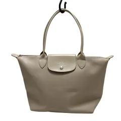 LONGCHAMP(ロンシャン) ショルダーバッグ - ベージュ レザー