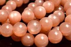 高発色 オレンジサンムーンストーン　9mm　ブレスレット 1個売り パワーストーン 天然石 _BG6250-9