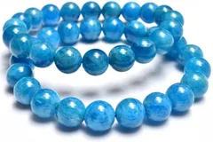 爽やかネオン◇ブラジル産 ブルーアパタイト　9.5mm　ブレスレット 1個売り パワーストーン 天然石 _BG6251-95