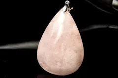 【１点物】シルバー925◇透過性あり モルガナイト(ピンクアクアマリン)　41x28mm　ドロップ ペンダントトップ パワーストーン 天然石 _PC8335