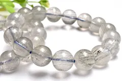 ふわり藍色針 ブルールチルクォーツ(インディゴライト・サゲニティックインクォーツ)　11.5mm　ブレスレット 1個売り パワーストーン 天然石 _BG6254-115